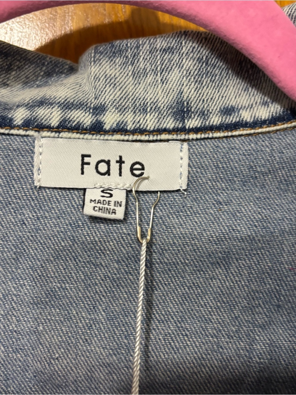 Fate Light Wash Denim Jacket NWT SIZE SMALL - Picture 2 of 5